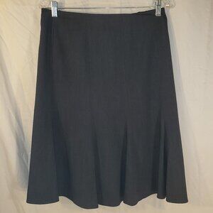 Evan Picone Gray A-Line Pleated Skirt Size 6P